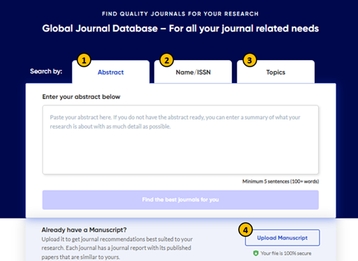 Global Journal Database: One place for all your journal-dependent needs 