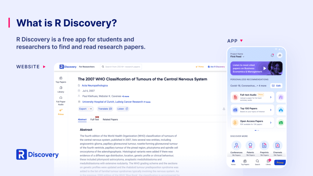 R Discovery is the top literature search and research reading platform 